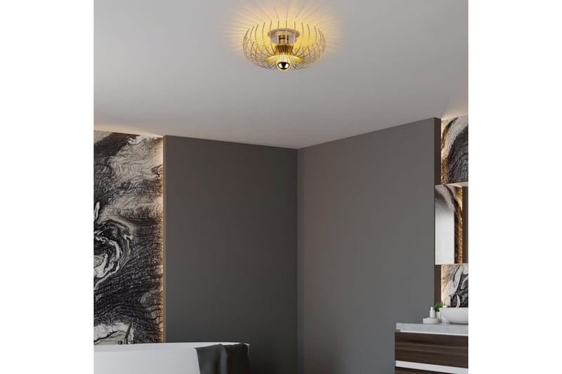Lysekrone Sadorte gull - 36 x 36 x 12 cm - Belysning - Innendørsbelysning & Lamper - Taklampe - Takplafond