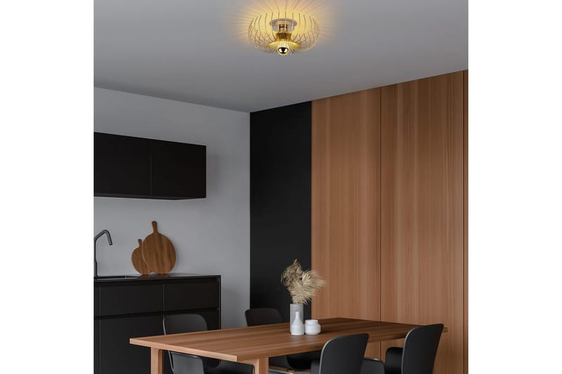 Lysekrone Sadorte gull - 36 x 36 x 12 cm - Belysning - Innendørsbelysning & Lamper - Taklampe - Takplafond