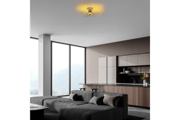 Lysekrone Sadorte gull - 56 x 56 x 16 cm - Belysning - Innendørsbelysning & Lamper - Taklampe - Takplafond