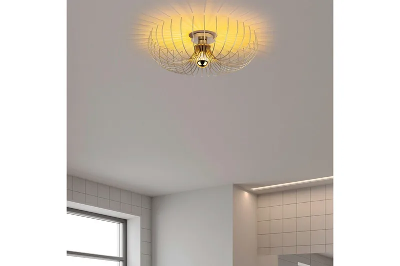 Lysekrone Sadorte gull - 56 x 56 x 16 cm - Belysning - Innendørsbelysning & Lamper - Taklampe - Takplafond