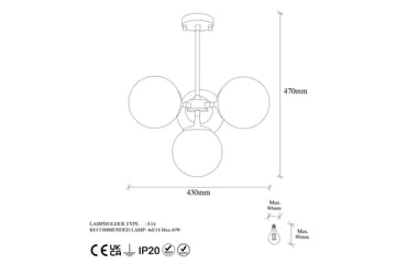 Lysekrone Seliorville Tre Stikkontakt - Tre Stikkontakt - Belysning - Innendørsbelysning & Lamper - Taklampe - Kjøkkenlampe & taklampe kjøkken
