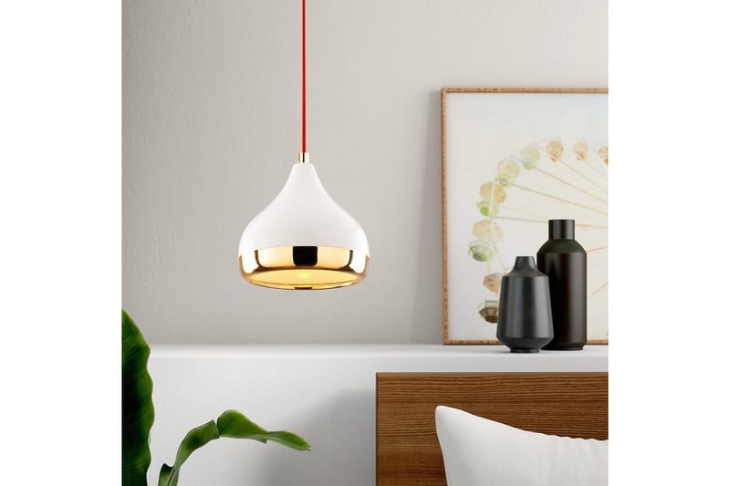 Lysekrone Sood Enkelt Hvit / Rød / Gull - Hvit / Rød / Gull - Belysning - Innendørsbelysning & Lamper - Taklampe - Kjøkkenlampe & taklampe kjøkken