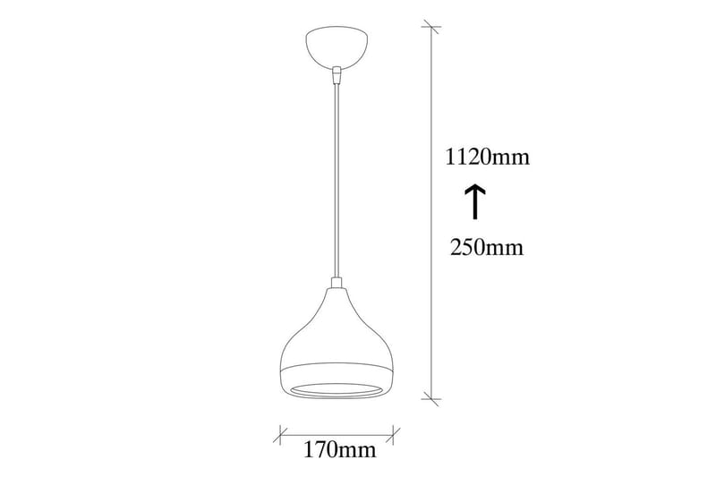 Lysekrone Sood Enkelt Hvit / Sølv - Hvit / Sølv - Belysning - Innendørsbelysning & Lamper - Taklampe - Kjøkkenlampe & taklampe kjøkken