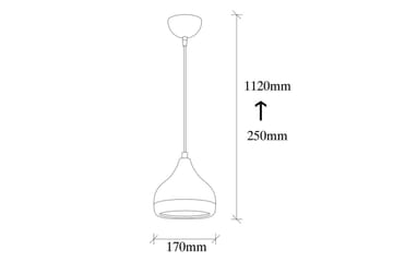 Lysekrone Sood Enkelt Kobber / Svart - Kobber / Svart - Belysning - Innendørsbelysning & Lamper - Taklampe - Kjøkkenlampe & taklampe kjøkken