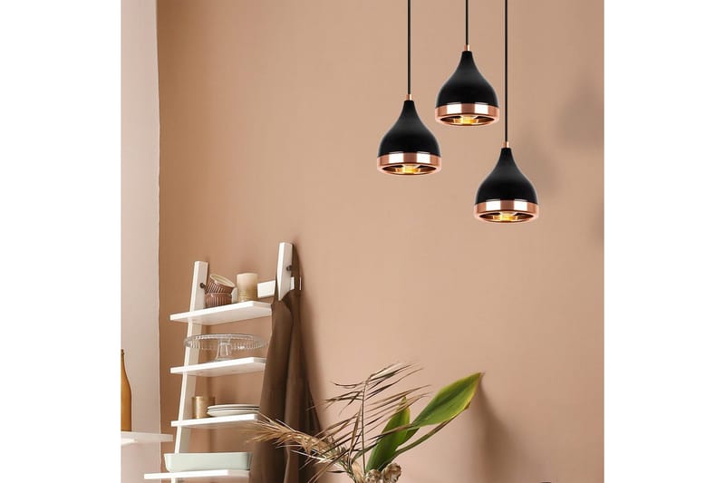 Lysekrone Soodne Svart / Kobber - Kobber/Svart - Belysning - Innendørsbelysning & Lamper - Taklampe - Kjøkkenlampe & taklampe kjøkken