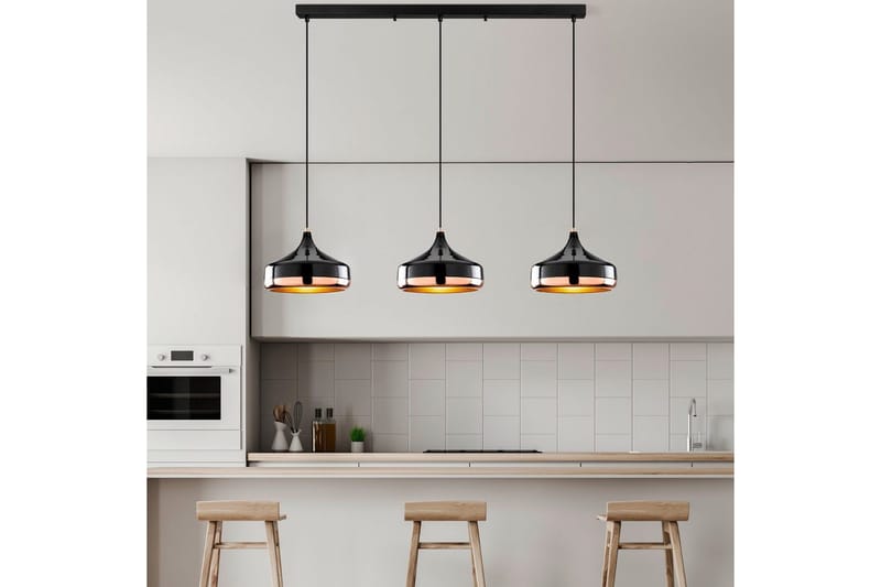 Lysekrone Soodne Svart / Kobber - Svart - Belysning - Innendørsbelysning & Lamper - Taklampe - Kjøkkenlampe & taklampe kjøkken