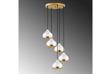 Lysekrone Soodni Fem Sirkel Hvit - Hvit - Belysning - Innendørsbelysning & Lamper - Taklampe - Kjøkkenlampe & taklampe kjøkken