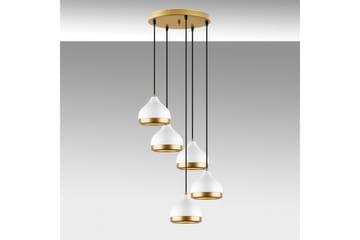 Lysekrone Soodni Fem Sirkel Hvit - Hvit - Belysning - Innendørsbelysning & Lamper - Taklampe - Kjøkkenlampe & taklampe kjøkken