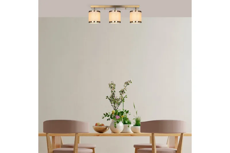 Lysekrone Talra Three Vintage - Gull - Belysning - Innendørsbelysning & Lamper - Taklampe - Takplafond