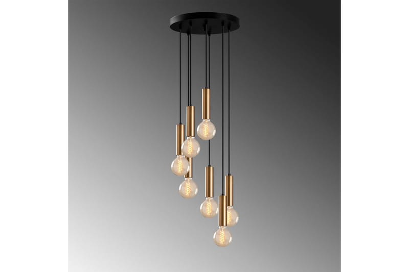 Lysekrone Tembra Seven Vintage - Gull - Belysning - Innendørsbelysning & Lamper - Taklampe - Kjøkkenlampe & taklampe kjøkken