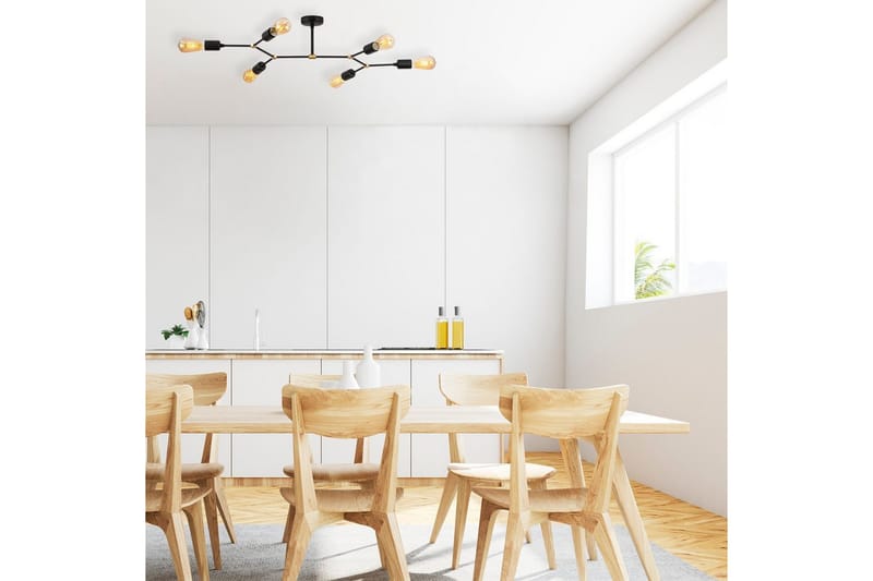 Lysekrone Vilsa Svart - Svart - Belysning - Innendørsbelysning & Lamper - Taklampe - Takplafond