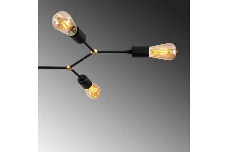 Lysekrone Vilsa Svart - Svart - Belysning - Innendørsbelysning & Lamper - Taklampe - Takplafond