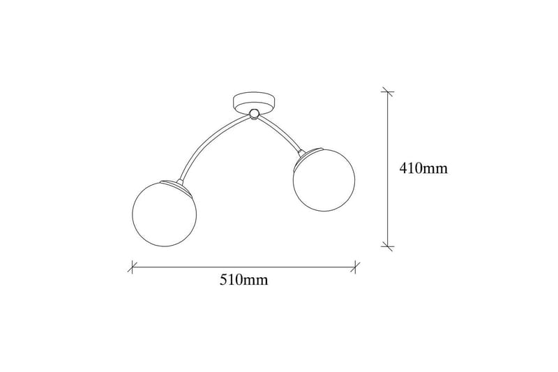 Lysekrone Yenda Hvit / Svart - Svart/Hvit - Belysning - Innendørsbelysning & Lamper - Taklampe - Kjøkkenlampe & taklampe kjøkken