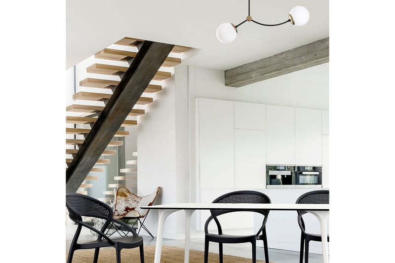 Lysekrone Yenda Hvit / Svart - Svart/Hvit - Belysning - Innendørsbelysning & Lamper - Taklampe - Kjøkkenlampe & taklampe kjøkken