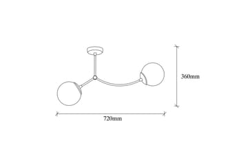 Lysekrone Yenda Hvit / Svart - Svart/Hvit - Belysning - Innendørsbelysning & Lamper - Taklampe - Kjøkkenlampe & taklampe kjøkken