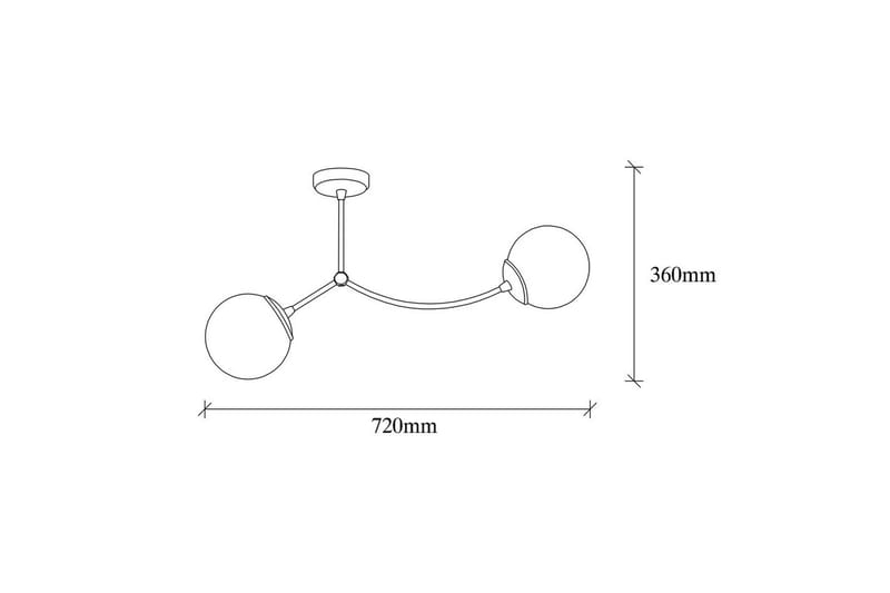 Lysekrone Yenda Hvit / Svart - Svart/Hvit - Belysning - Innendørsbelysning & Lamper - Taklampe - Kjøkkenlampe & taklampe kjøkken