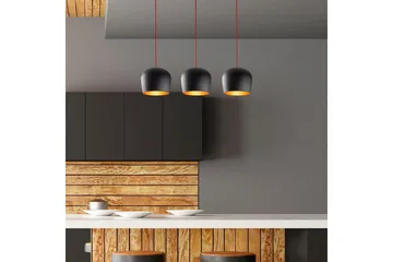 Lysekrone Zana Svart / Rød Horisontal Tre - Red/Svart - Belysning - Innendørsbelysning & Lamper - Taklampe - Kjøkkenlampe & taklampe kjøkken