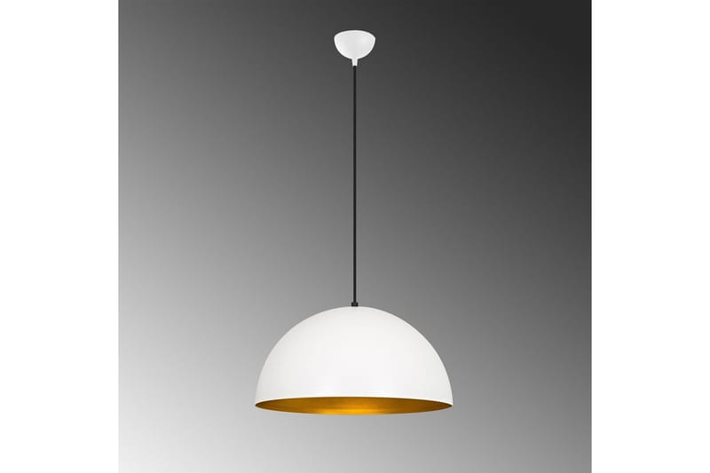 Lysekrone Zephyra Hvit / Gull - Diameter: 50 cm - Belysning - Innendørsbelysning & Lamper - Taklampe - Kjøkkenlampe & taklampe kjøkken