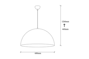 Lysekrone Zephyra Hvit / Gull - Diameter: 60 cm - Belysning - Innendørsbelysning & Lamper - Taklampe - Kjøkkenlampe & taklampe kjøkken