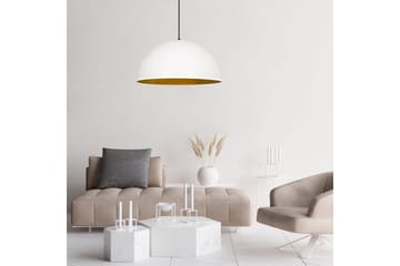 Lysekrone Zephyra Hvit / Gull - Diameter: 60 cm - Belysning - Innendørsbelysning & Lamper - Taklampe - Kjøkkenlampe & taklampe kjøkken