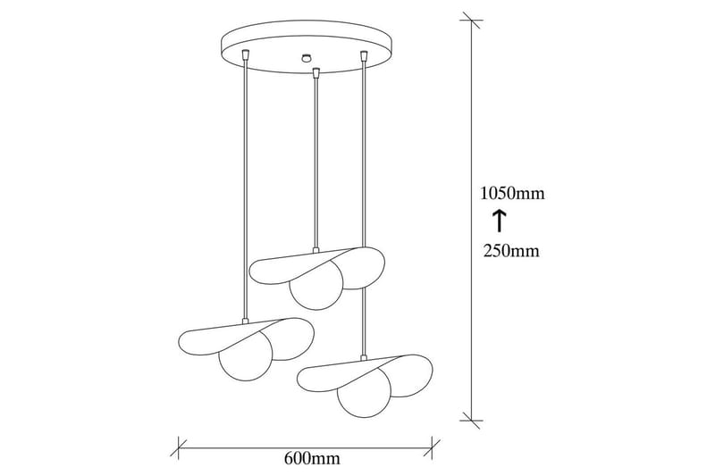 Lysekrone Pelyn Black Three Socket - Svart - Belysning - Innendørsbelysning & Lamper - Taklampe - Kjøkkenlampe & taklampe kjøkken