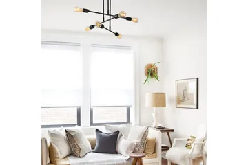 Lysekrone Pareek Svart - Svart - Belysning - Innendørsbelysning & Lamper - Taklampe - Takplafond