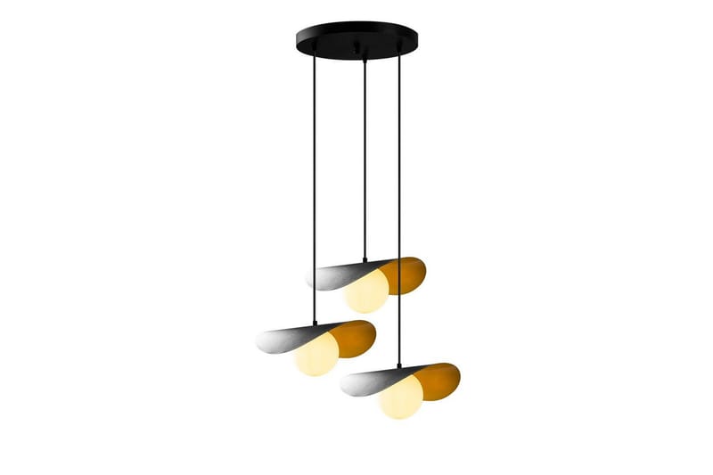 Lysekrone Pelyn Black Three Socket, Svart