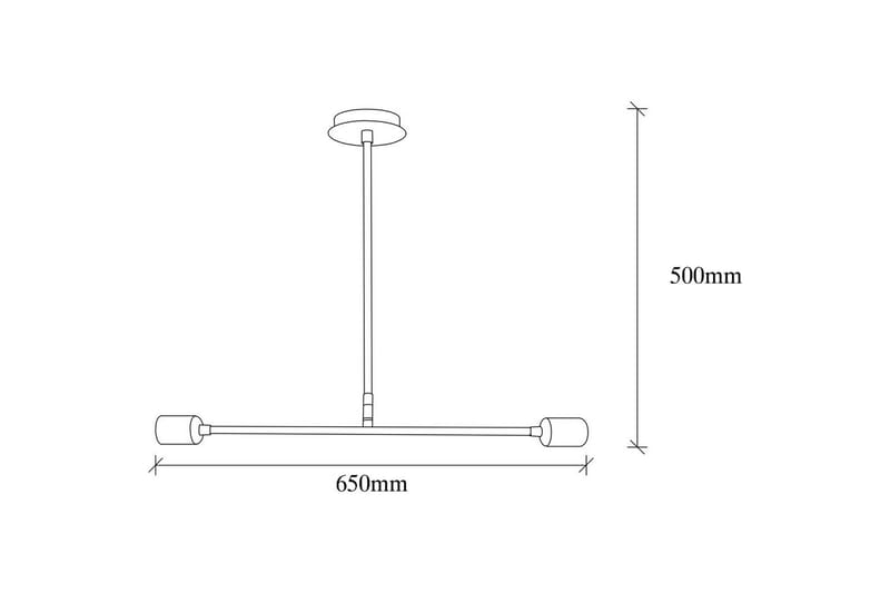 Lysekrone Pareek Svart - Svart - Belysning - Innendørsbelysning & Lamper - Taklampe - Kjøkkenlampe & taklampe kjøkken