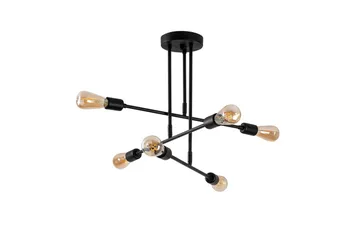 Lysekrone Pareek Svart - Svart - Belysning - Innendørsbelysning & Lamper - Taklampe - Takplafond