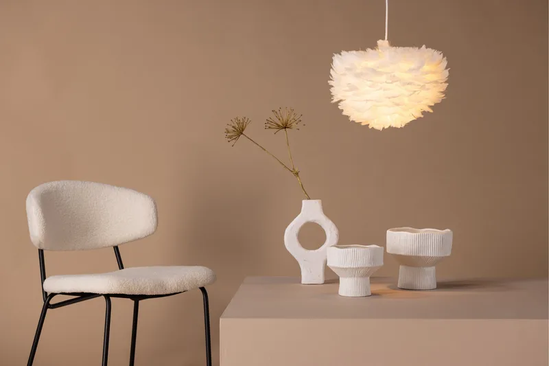 Nicola Pendellampe 20 cm - Hvit - Belysning - Innendørsbelysning & Lamper - Taklampe - Kjøkkenlampe & taklampe kjøkken