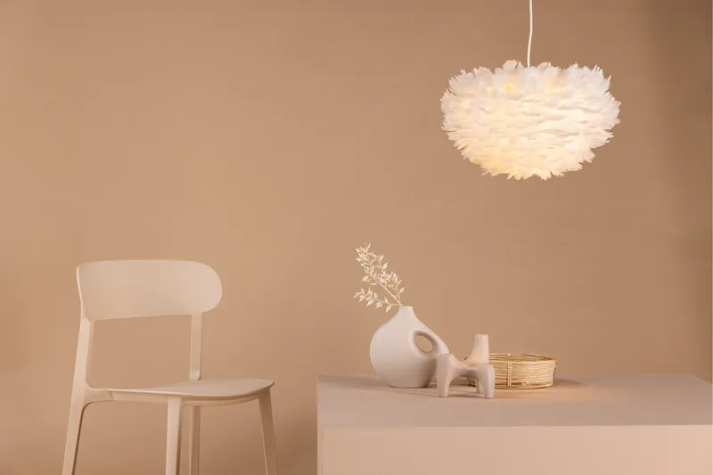 Nicola Pendellampe 25 cm - Hvit - Belysning - Innendørsbelysning & Lamper - Taklampe - Kjøkkenlampe & taklampe kjøkken