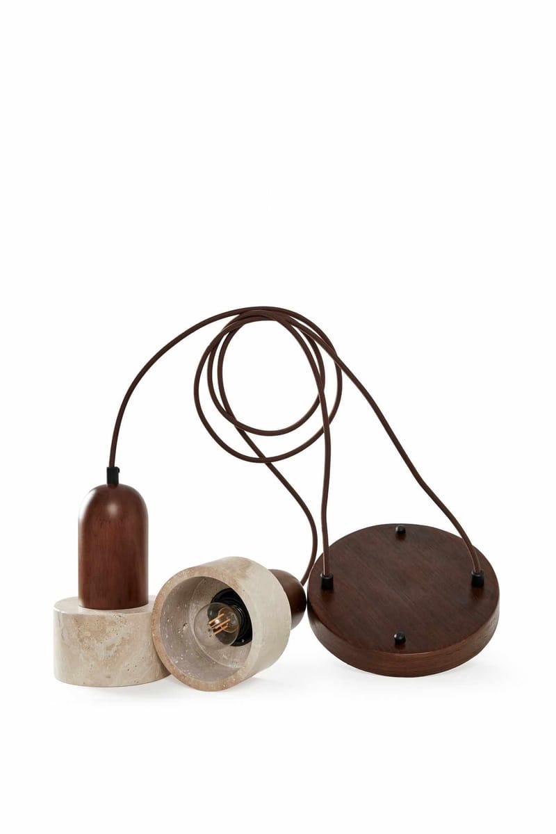 Norric pendellampe - Beige Valnøtt - Belysning - Innendørsbelysning & Lamper - Taklampe - Krystallkrone & takkrone