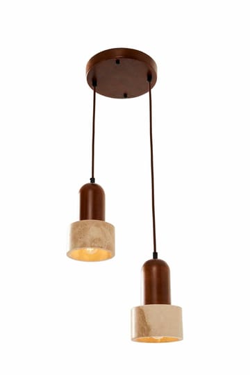 Norric pendellampe - Beige Valnøtt - Belysning - Innendørsbelysning & Lamper - Taklampe - Krystallkrone & takkrone