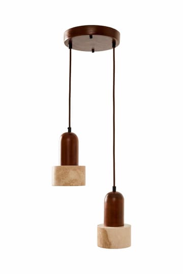 Norric pendellampe - Beige Valnøtt - Belysning - Innendørsbelysning & Lamper - Taklampe - Krystallkrone & takkrone