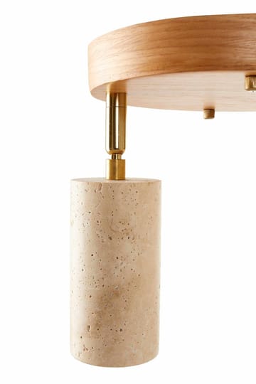 Nurtane taklampe - Beige og Eik - Belysning - Innendørsbelysning & Lamper - Taklampe - Krystallkrone & takkrone