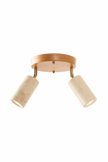 Nurtane taklampe - Beige og Eik - Belysning - Innendørsbelysning & Lamper - Taklampe - Krystallkrone & takkrone