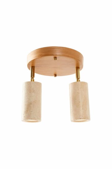 Nurtane taklampe - Beige og Eik - Belysning - Innendørsbelysning & Lamper - Taklampe - Krystallkrone & takkrone