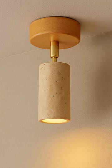 Nurtane taklampe - Beige og Eik - Belysning - Innendørsbelysning & Lamper - Taklampe - Krystallkrone & takkrone