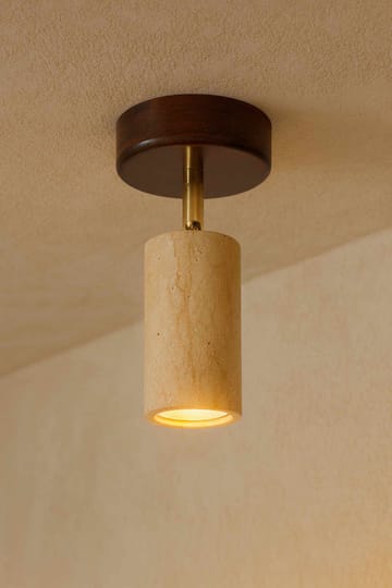 Nurtane taklampe - Beige og Valnøtt - Belysning - Innendørsbelysning & Lamper - Taklampe - Krystallkrone & takkrone