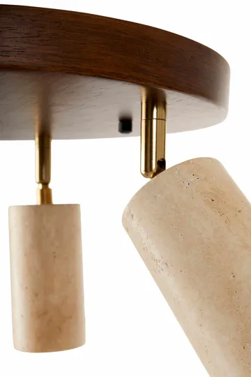 Nurtane taklampe - Beige og Valnøtt - Belysning - Innendørsbelysning & Lamper - Taklampe - Krystallkrone & takkrone