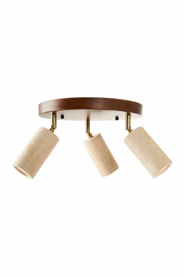 Nurtane taklampe - Beige og Valnøtt - Belysning - Innendørsbelysning & Lamper - Taklampe - Krystallkrone & takkrone