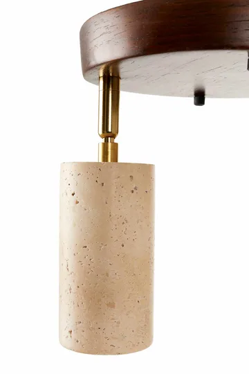 Nurtane taklampe - Beige og Valnøtt - Belysning - Innendørsbelysning & Lamper - Taklampe - Krystallkrone & takkrone