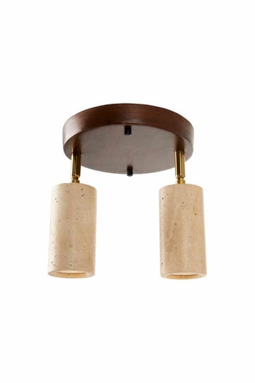 Nurtane taklampe - Beige og Valnøtt - Belysning - Innendørsbelysning & Lamper - Taklampe - Krystallkrone & takkrone