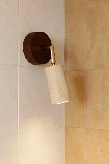 Nurtane taklampe - Beige og Valnøtt - Belysning - Innendørsbelysning & Lamper - Taklampe - Krystallkrone & takkrone