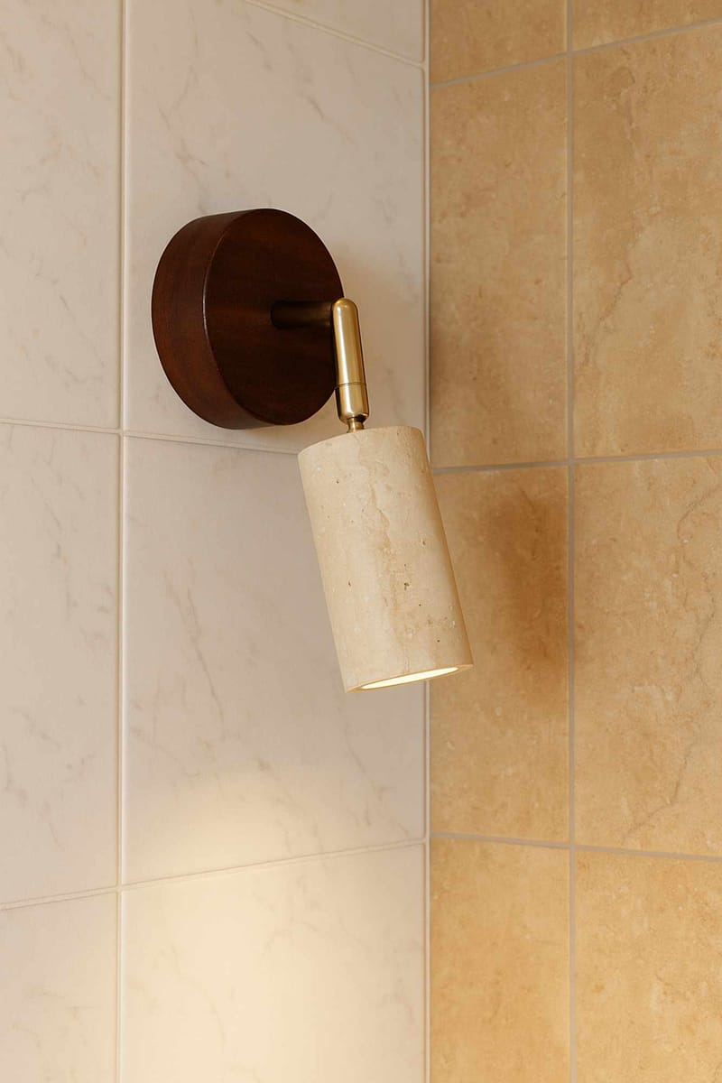 Nurtane taklampe - Beige og Valnøtt - Belysning - Innendørsbelysning & Lamper - Taklampe - Krystallkrone & takkrone