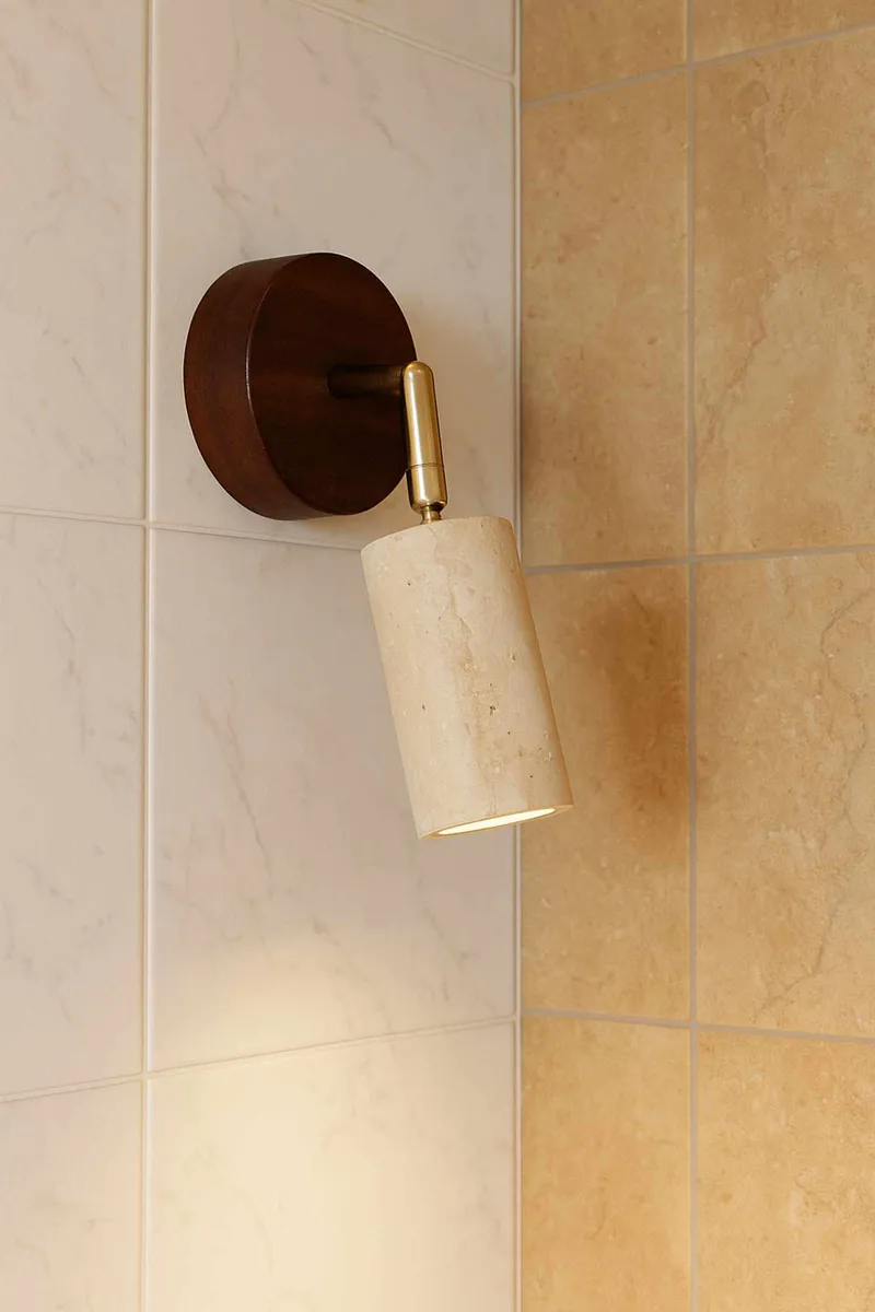 Nurtane taklampe - Beige og Valnøtt - Belysning - Innendørsbelysning & Lamper - Taklampe - Krystallkrone & takkrone