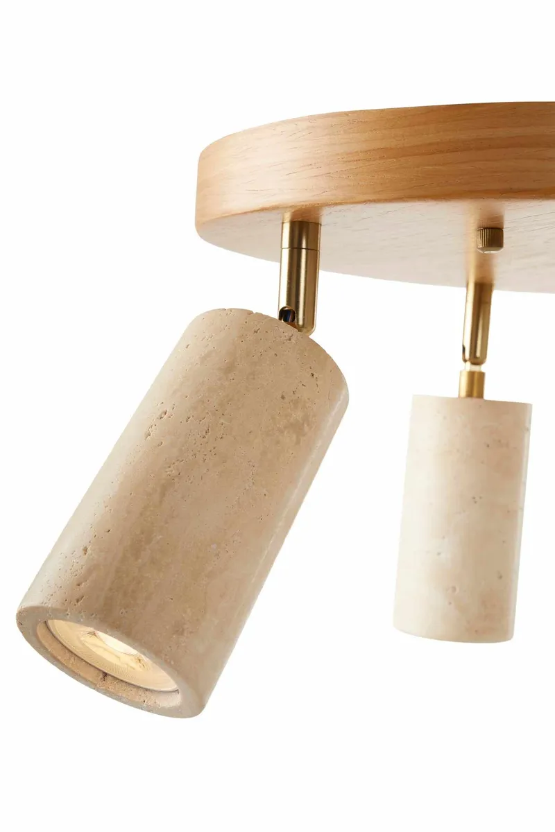 Nurtane taklampe - Beige/Eik - Belysning - Innendørsbelysning & Lamper - Taklampe - Krystallkrone & takkrone