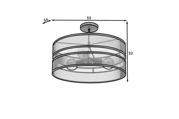 Orabela Plafond Rund - Svart - Belysning - Innendørsbelysning & Lamper - Taklampe - Takplafond