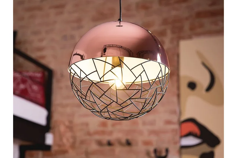 Padma Taklampe 35 cm, Kobber