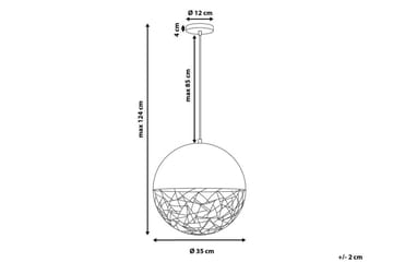 Padma Taklampe 35 cm - Svart - Belysning - Innendørsbelysning & Lamper - Taklampe - Kjøkkenlampe & taklampe kjøkken